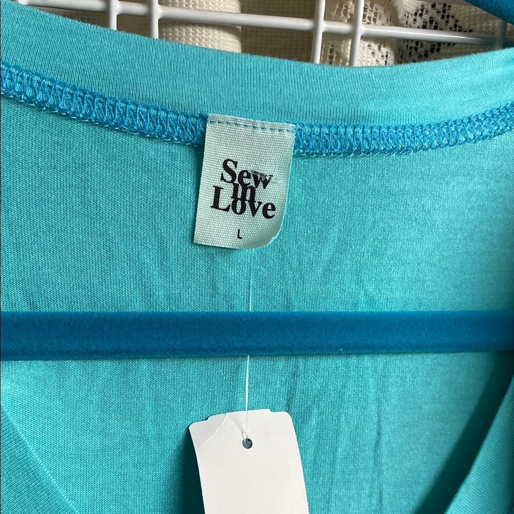 Two Pieces/Sew In Love Turquoise Top and New Directions Maxi Skirt - Picture 2 of 10